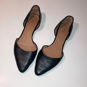J. Jill Black Pointed Toe D'Orsay Flats